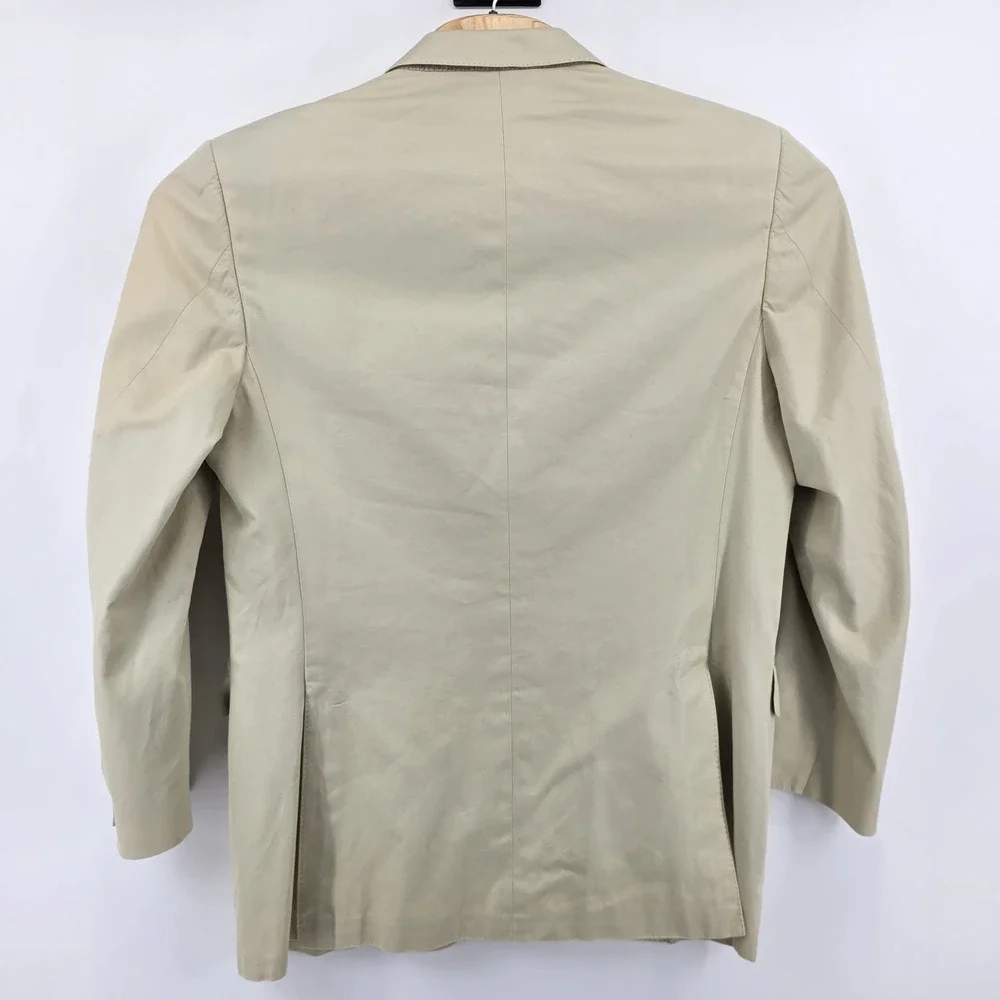 canali holt renfrew beige blazer cotton Men Sz 44 Unstructured